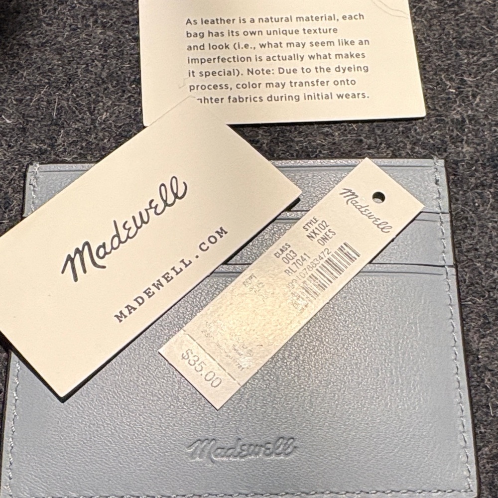 Madewell Light Blue Card Holder - Picture 10 of 12